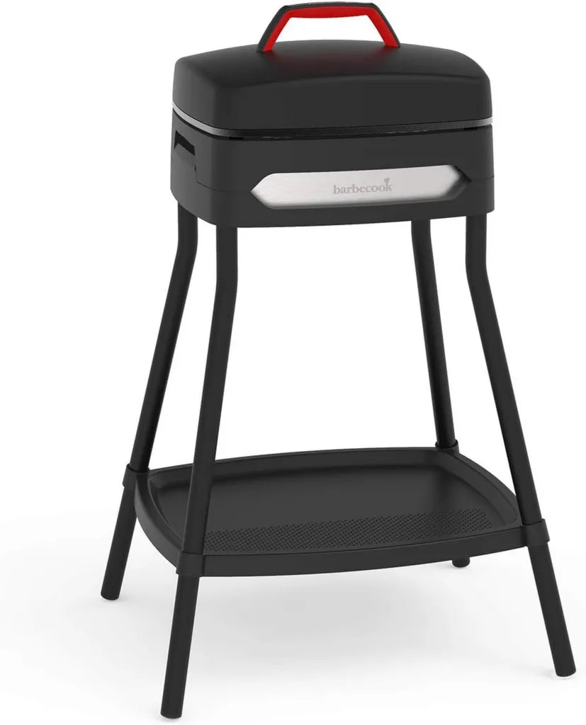 Barbecook Elektrischer Grill, Stand- und Tischgrill, Antihaft-Grillplatte, 2000W, Schwarz, In- & Outdoor geeignet