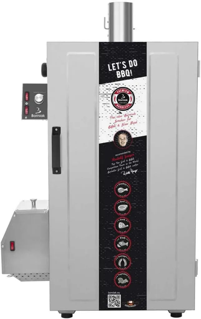 Borniak Elektrischer Räucherofen 70L Edelstahl für BBQ