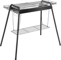 Kompakter Edelstahl-Holzkohlegrill für Camping, Garten und Picknick
