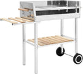 Hochwertiger Edelstahl Holzkohlegrill mit Ablagen für Outdoor-Kochen