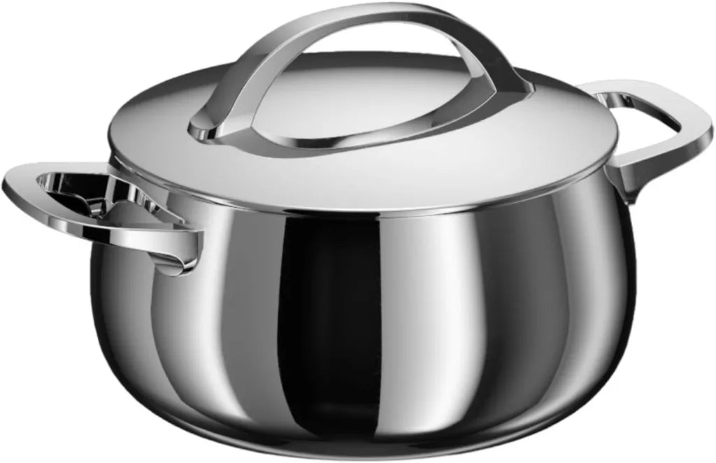 BergHOFF Edelstahl Kochtopf 20cm mit Deckel – Induktionsgeeignet & Ofenfest – Perfekt für alle Herdarten