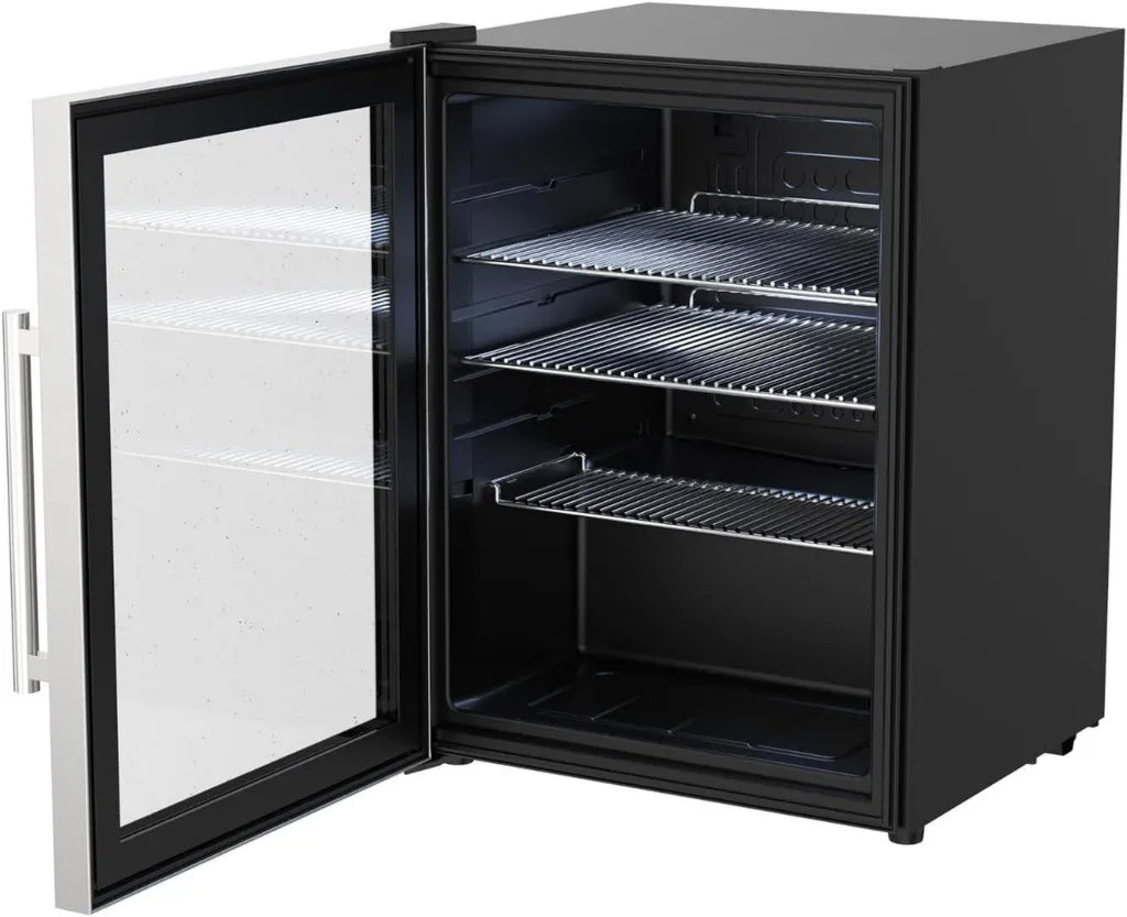 cozze® Edelstahl Outdoor-Kühlschrank 60L für Garten und Außenküche