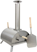 Multifunktionaler Outdoor-Pizzaofen mit Grill und Smoker, tragbar, aus Edelstahl, inkl. Pizzaschieber und gratis Regenschutz