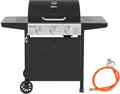 Royal Gourmet 3-Brenner Gasgrill mit Seitenkocher und Zubehör, 9 kW, Schwarz
