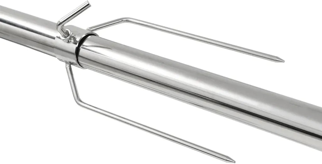 Hochwertiger Edelstahl-Grill für Außenbereich | 207 x 45 x 81 cm | Perfekt für Lamm, Ferkel, Ziege und Huhn