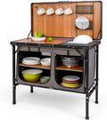 Klappbare Campingküche mit Aluminiumgestell und Tragetasche