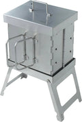 Kompakter Edelstahl-Räucherofen AISI304, 2-Ebenen BBQ Smoker für Camping & Outdoor