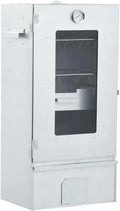 vidaXL Räucherschrank mit Kaltrauchgenerator und Thermometer aus verzinktem Stahl