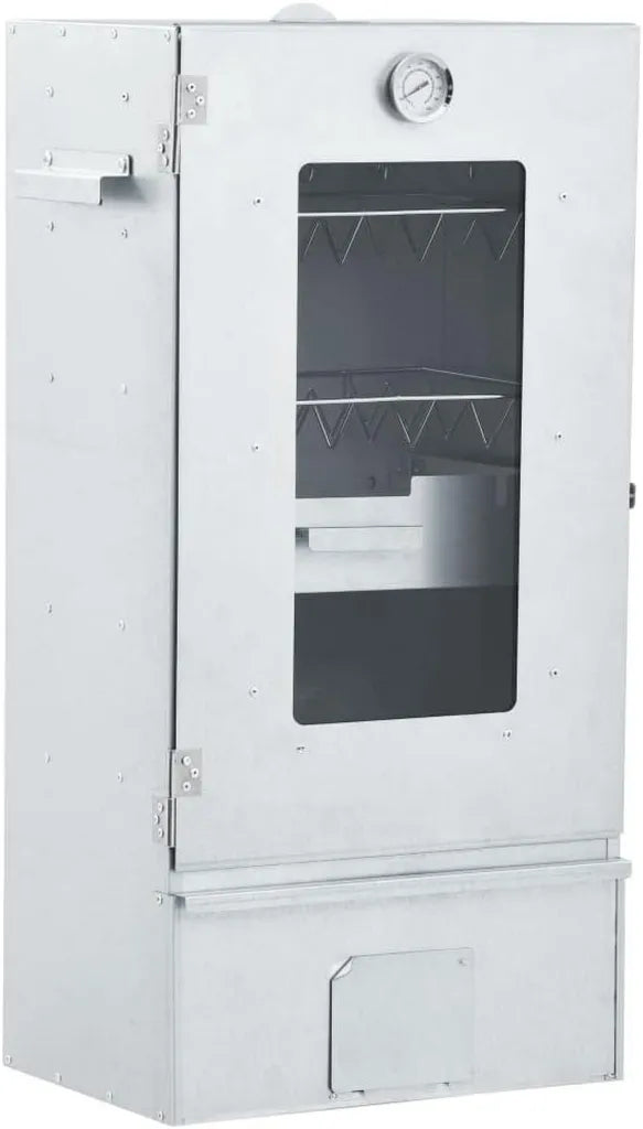 vidaXL Räucherschrank mit Kaltrauchgenerator und Thermometer aus verzinktem Stahl