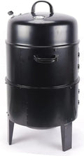 Multifunktionaler Holzkohlegrill: BBQ-Smoker und Räucherofen mit Thermometer, 40 x 84 cm