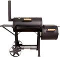 TAINO Yuma XXL 90kg Profi-Holzkohle-Grill Smoker, robuster Räucherofen aus 3,5mm Stahl, schwarz