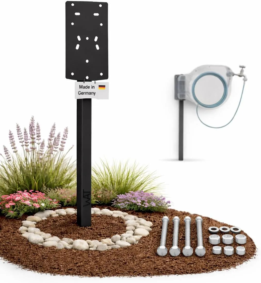 Gartenschlauch-Aufroller und Schlauchtrommel, zur Wandmontage