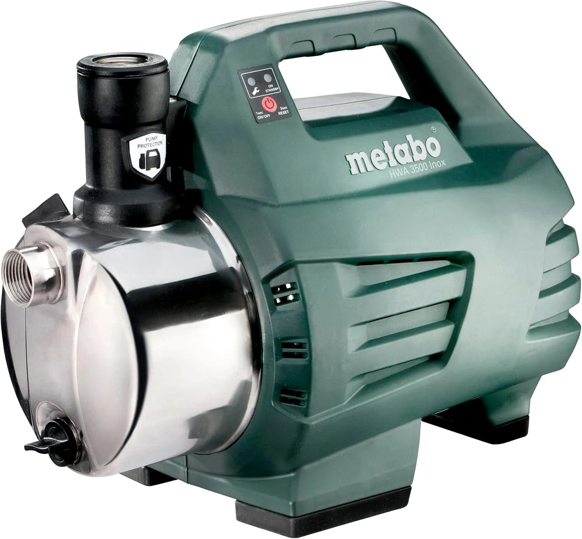 Metabo Hauswasserwerk und Garten-Druckpumpe, 3500 l/h, 1100 W, 4,5 bar, 45 m