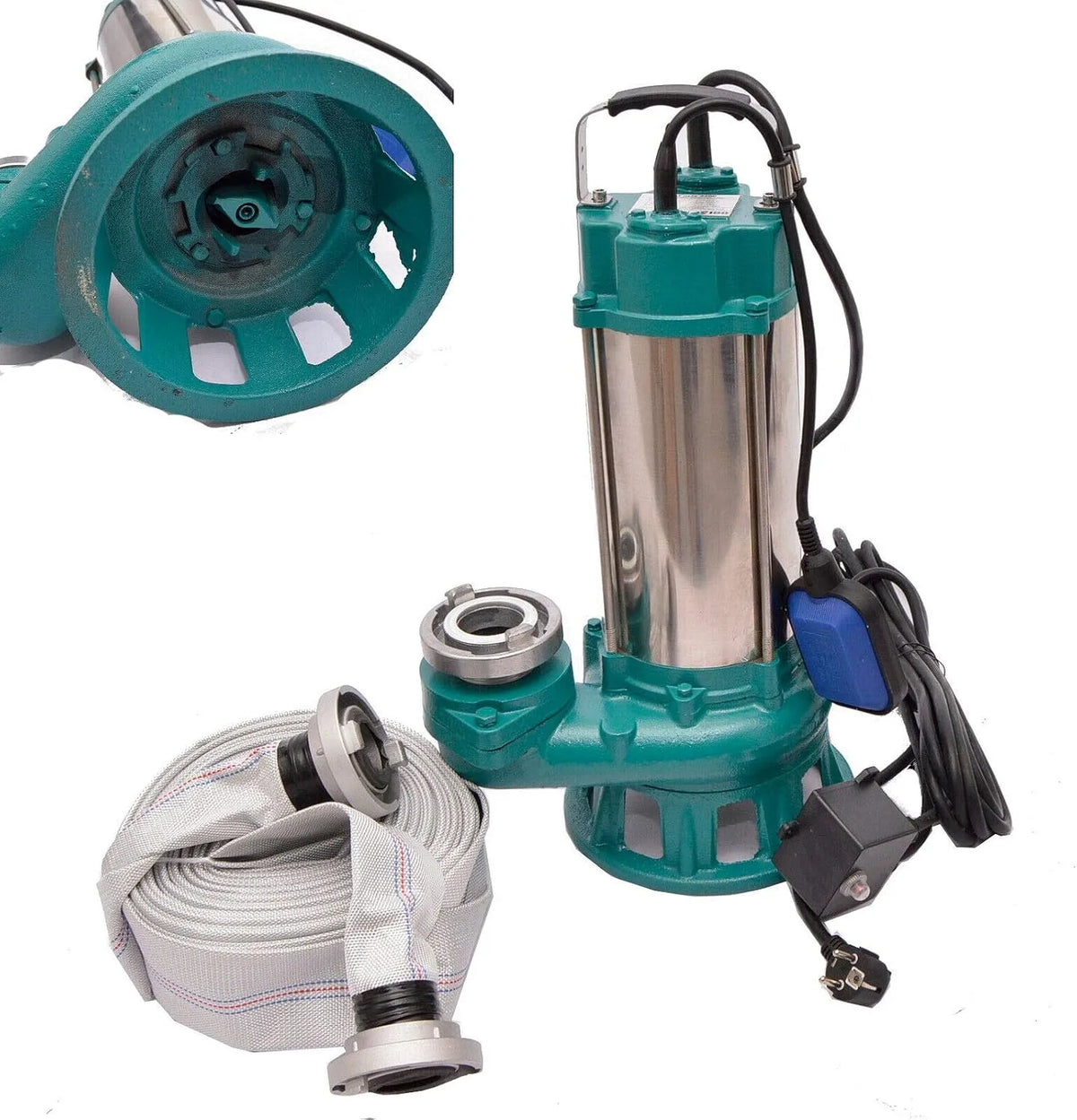 Schmutzwasser-Tauchpumpe und Entwässerungspumpe, 400l/min, 2,2kW, 20m