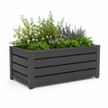 Hochbeet Metall Pflanzkasten rechteckig Anthrazit 120 x 60 x 60 cm