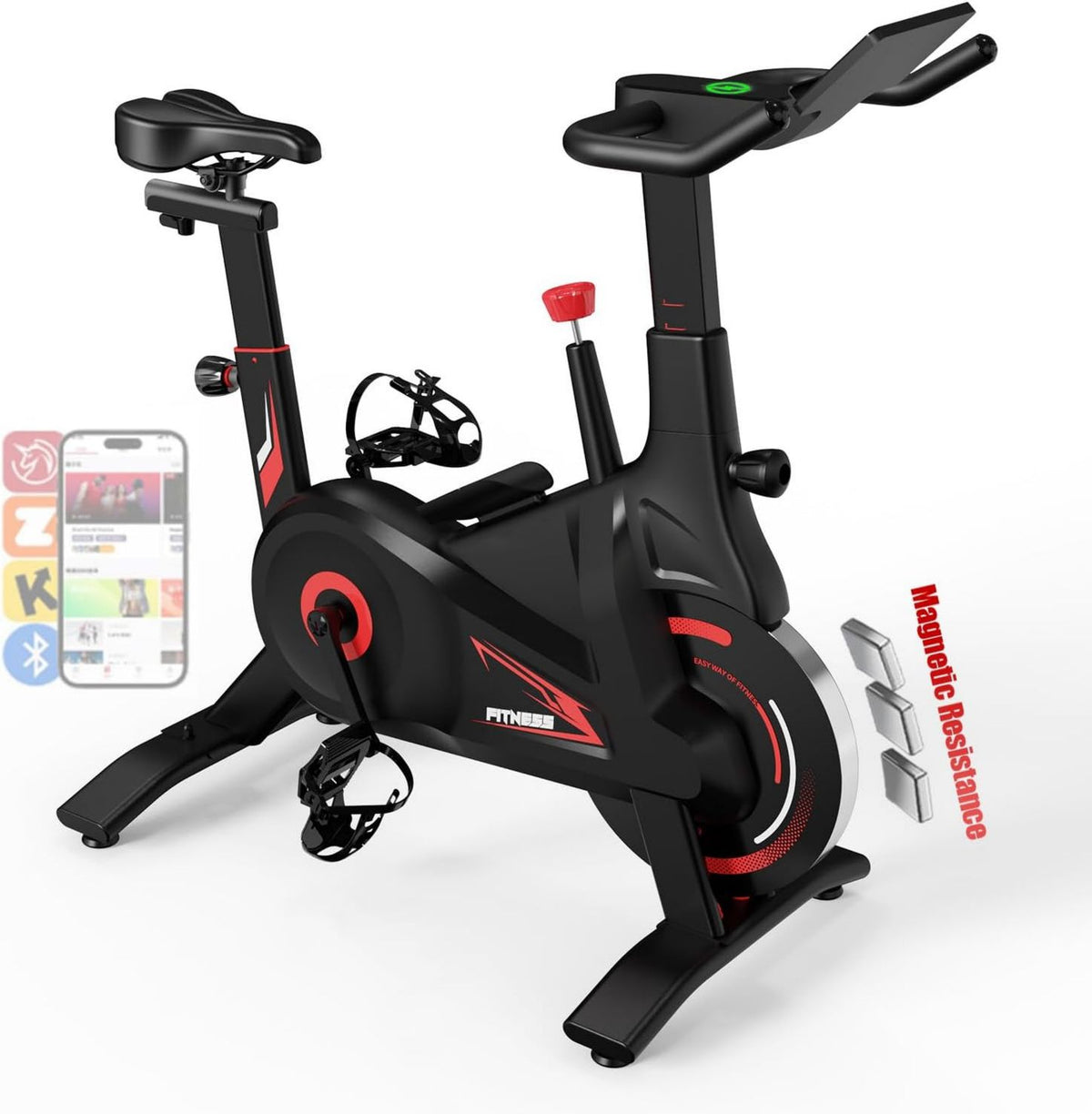 Heimtrainer: verstellbar, leiser Betrieb, 150KG, schwarz