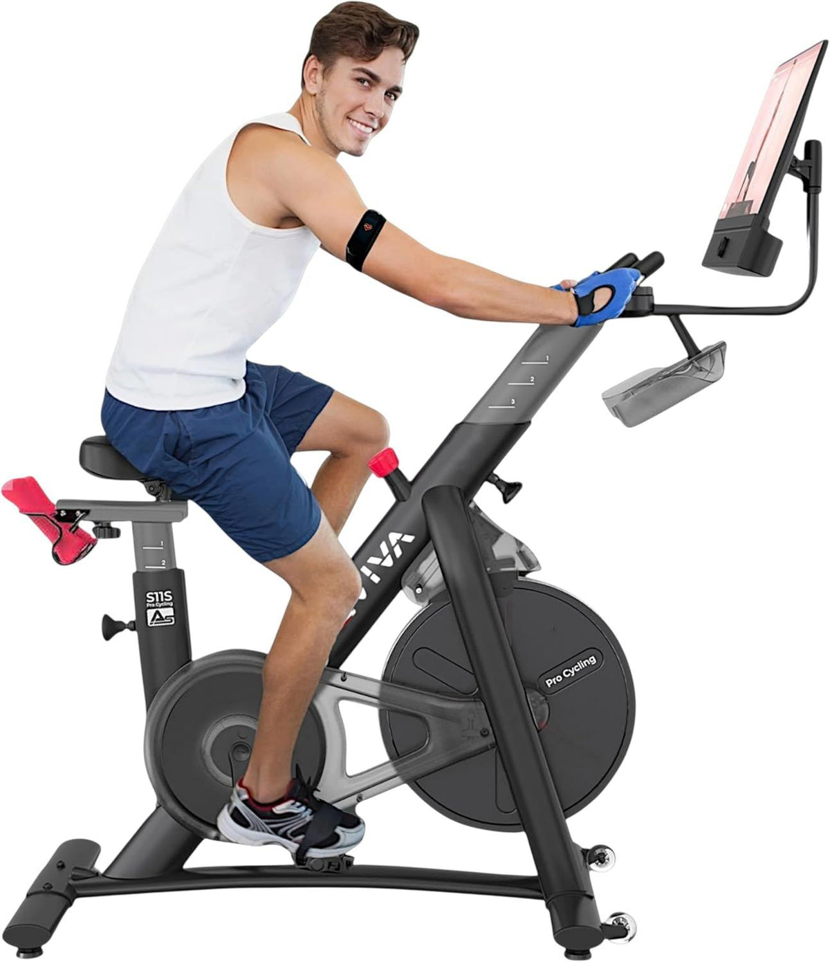 Heimtrainer - Bluetooth-Konnektivität, mit Display, AsVIVA S11S Speedbike