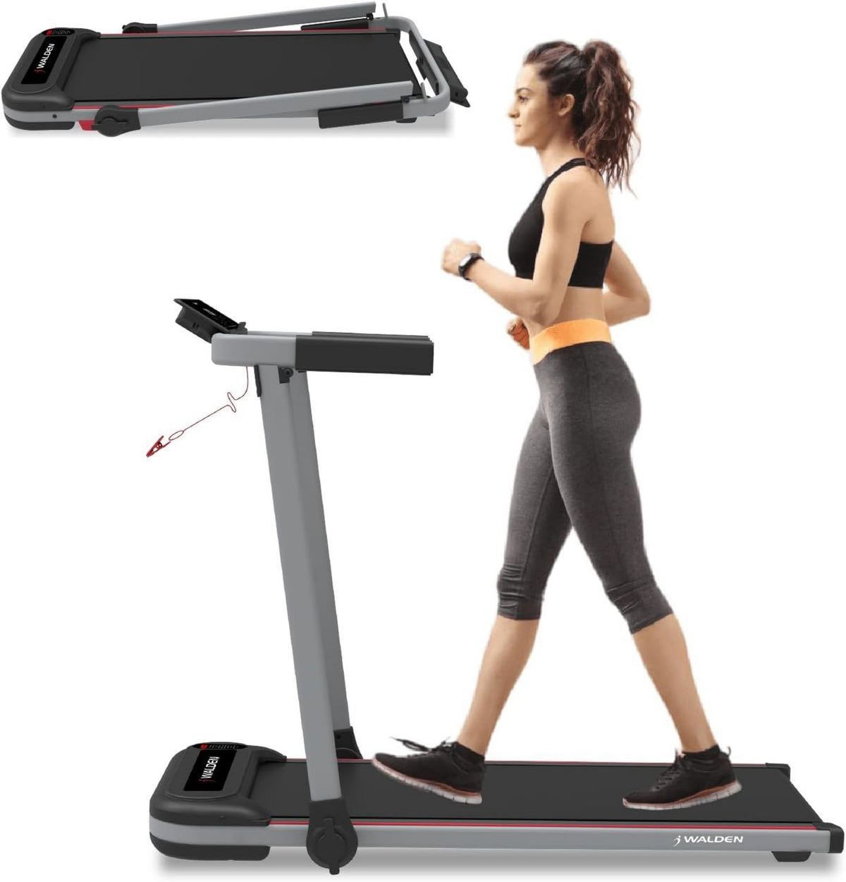 Walking Pad: F2800, klappbar, mit Display, für zuhause, 5 PS, 10 km/h, 12 Programme