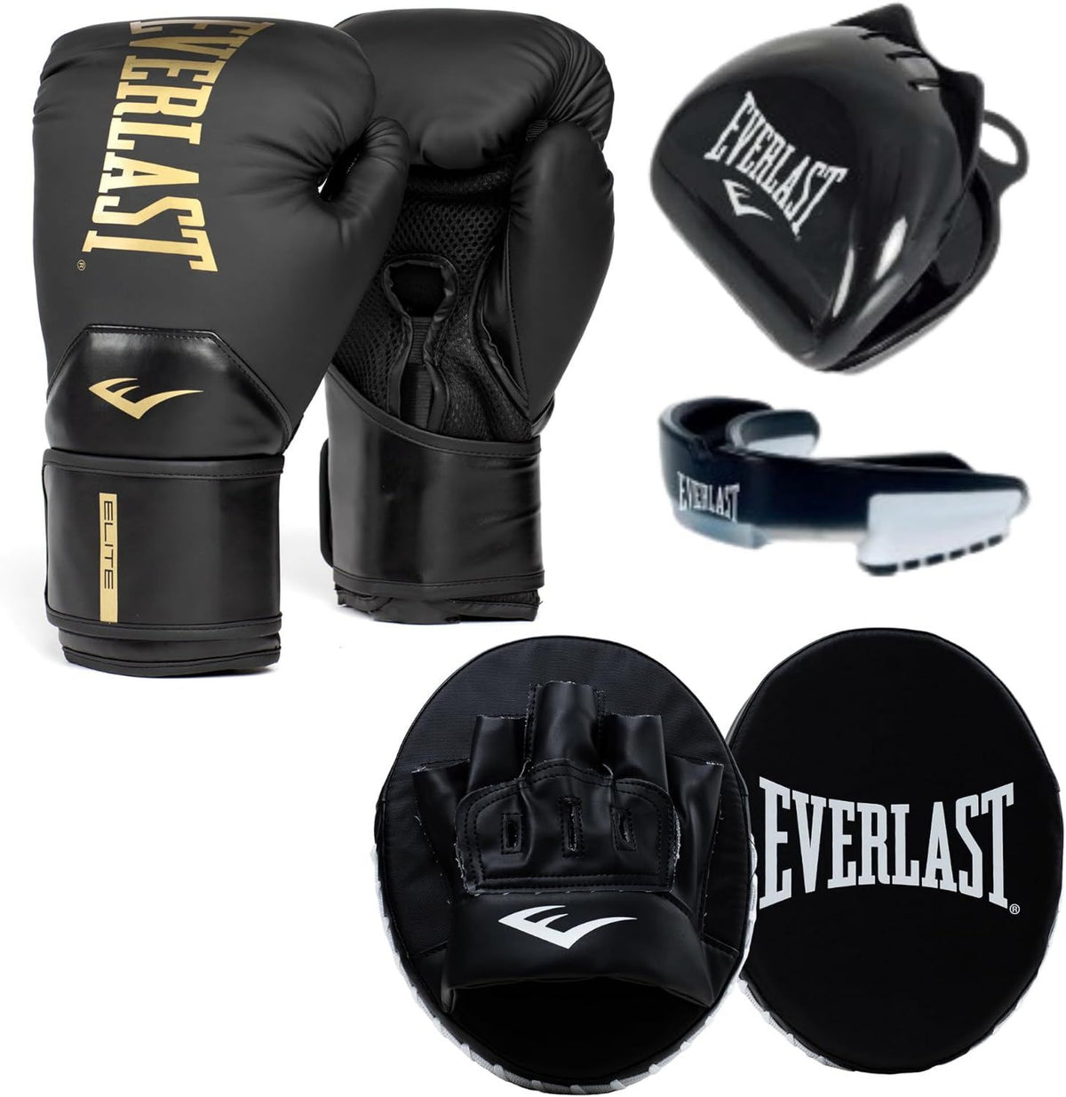 Everlast Elite Boxfit Kit 14oz - schwarz